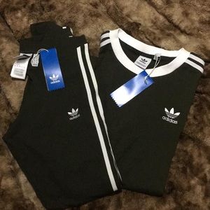 Adidas 3 stripe set